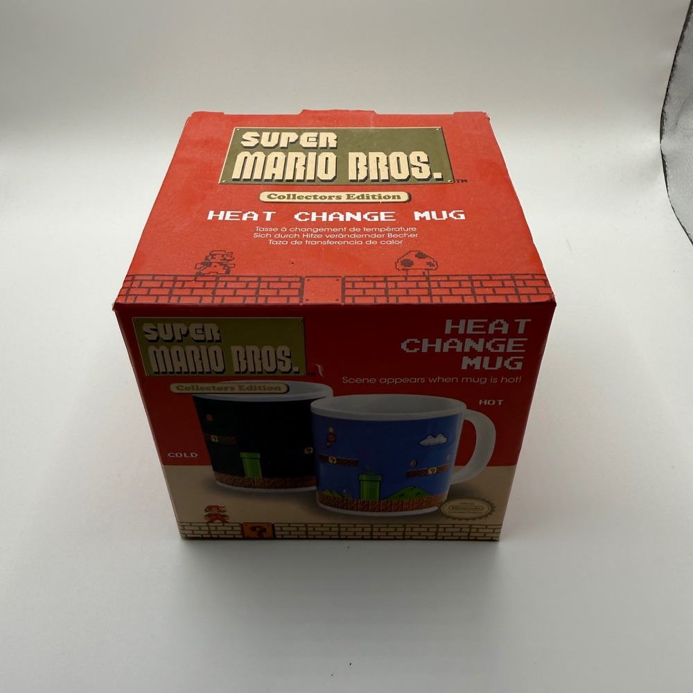 Nintendo Super Mario Bros Heat Change Mug Paladone Collectors Edition 2015 Boxed